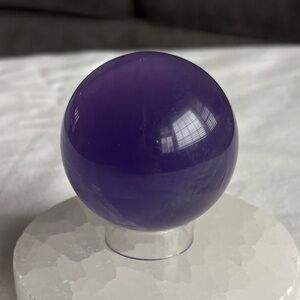 Purple fluorite sphere